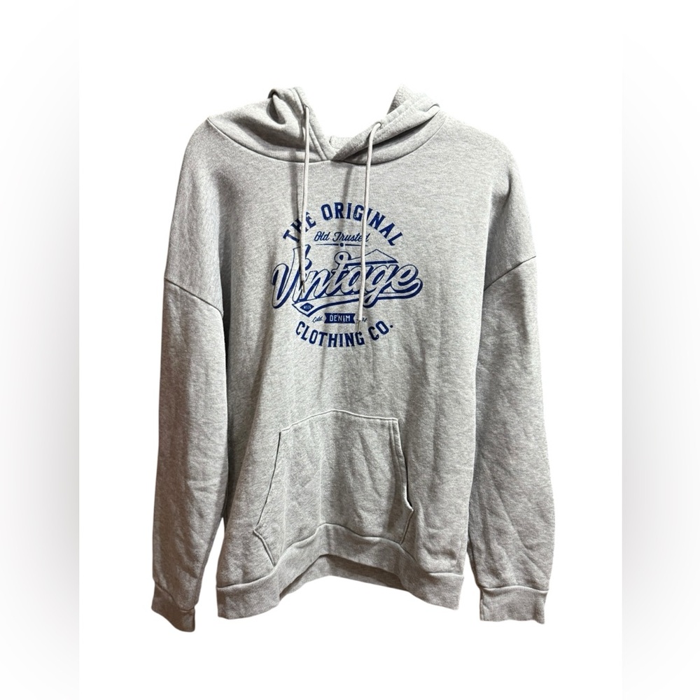 Gray “The Original Vintage” Graphic Hoodie Unisex‎ Sz L